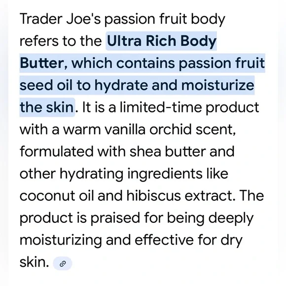 Newly released Trader Joe’s Ultra Rich Body Wash Oil and Body Butter Set - Picture 5 of 5